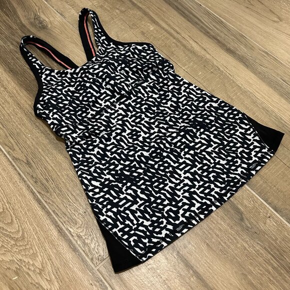 LULULEMON Crossback Tank II Net Pop Mesh Back White Black Size 4‎ Women's - Picture 5 of 9